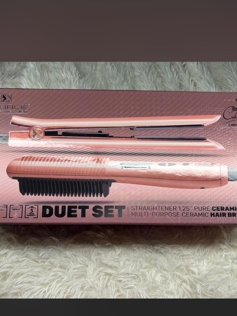 Duet Set 1.25" Multi-Purpose Ceramic Straightener - Pink